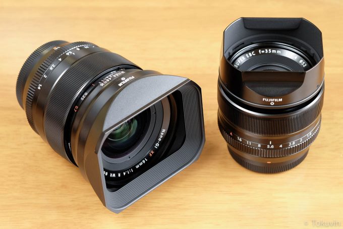 FUJIFILM XF16mmとXF35mm