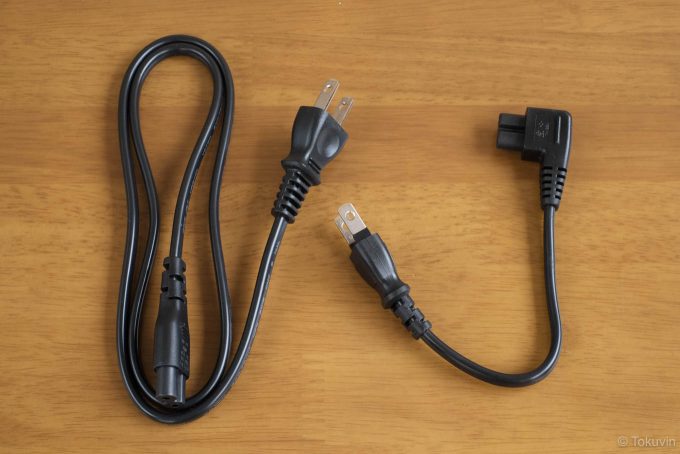付属電源コードと比較