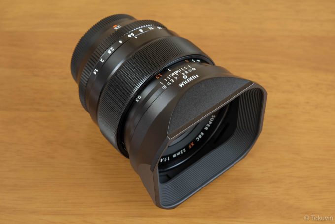 XF23mmにLH−XF23を装着