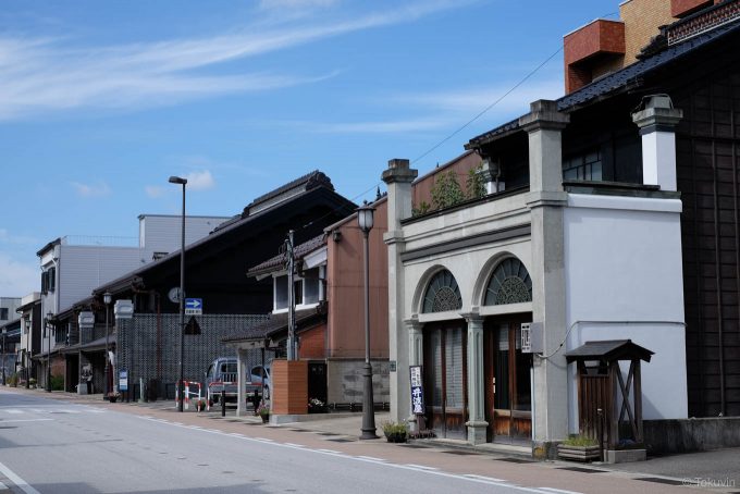 守山町付近の街並み