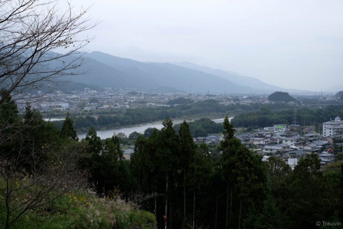 駅裏の山からの眺望
