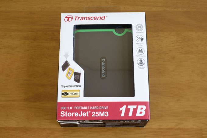 Transcend StoreJet 25M3 パッケージ