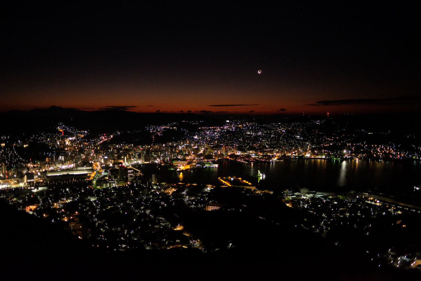 長崎の夜景。